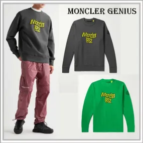 MONCLER  |Unisex Street Style Long Sleeves Cotton Logo