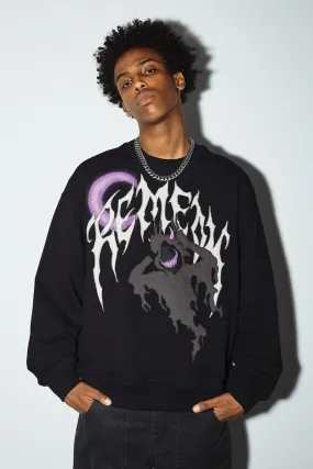 Moon Ghost Logo Sweater