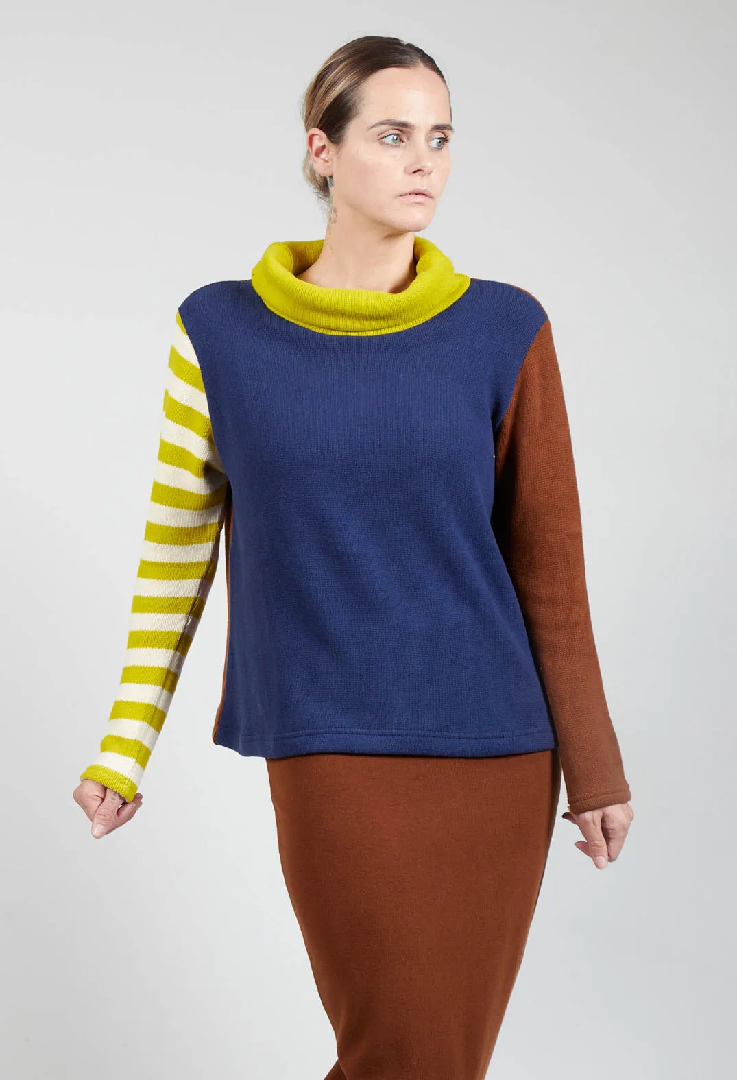 Mores High Neck Jumper in Laguna