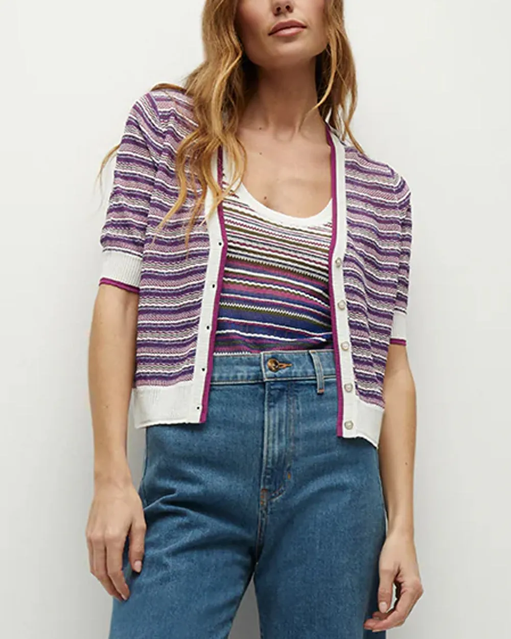 Multicolor Knit Varia Cardigan