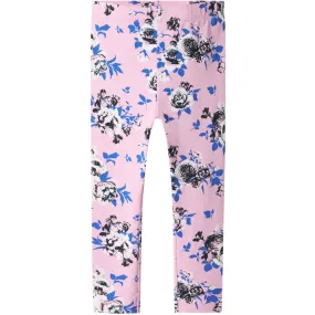 Name It Pastel Lavender Big Flowers Vivian AOP Leggings