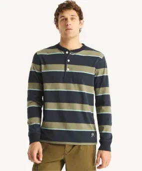 Nautica Mens Nautica Jeans Co. Striped Long-Sleeve Henley