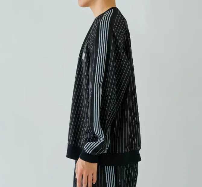 Needles  |Crew Neck Stripes Unisex Long Sleeves Sweatshirts