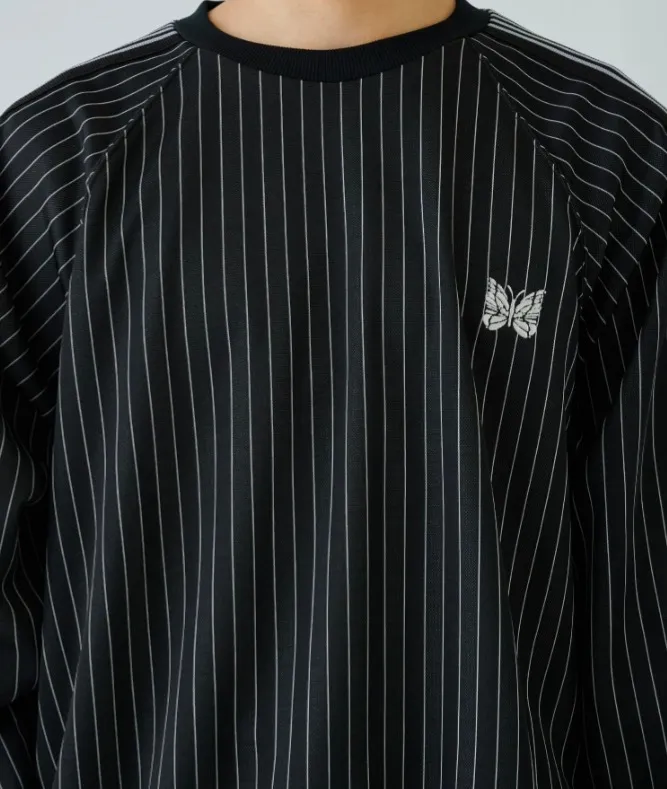 Needles  |Crew Neck Stripes Unisex Long Sleeves Sweatshirts