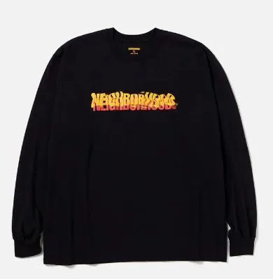 NEIGHBORHOOD  |Crew Neck Unisex Long Sleeves Cotton Long Sleeve T-shirt