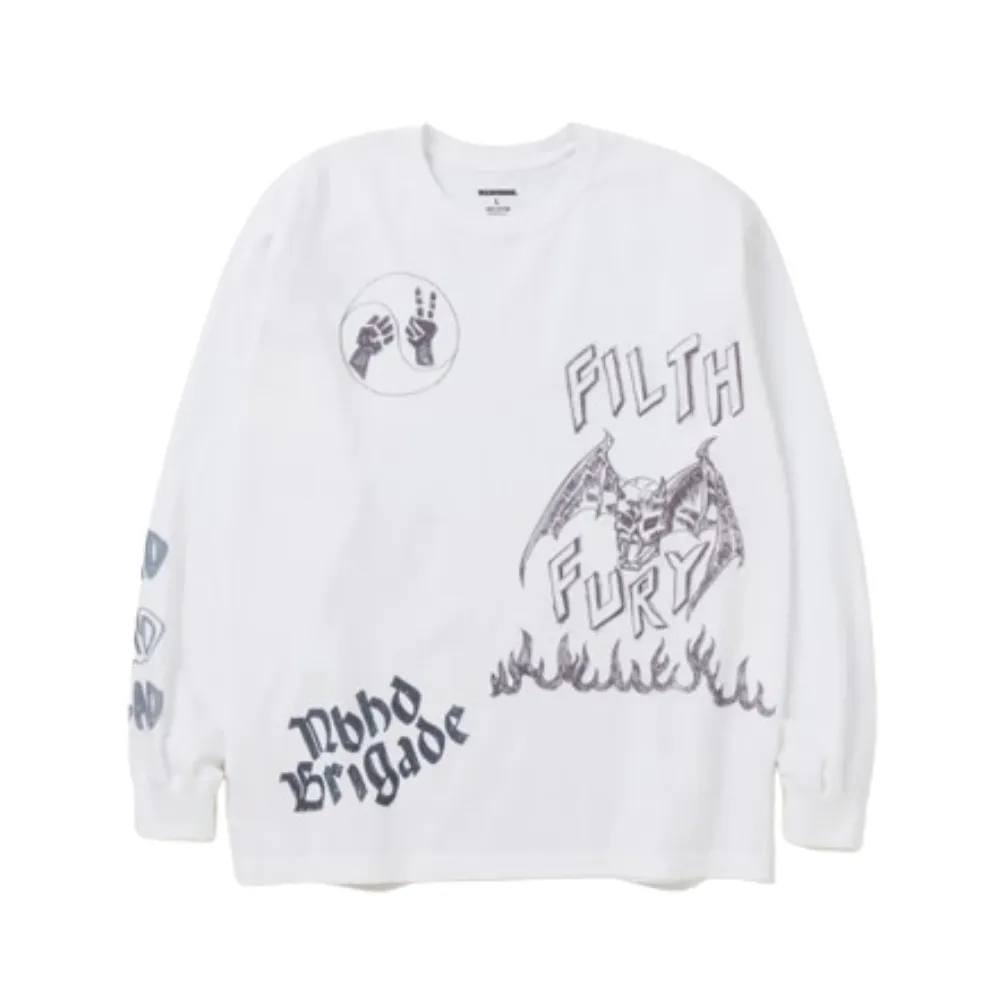 NEIGHBORHOOD  |Street Style Long Sleeves Cotton Long Sleeve T-shirt Logo