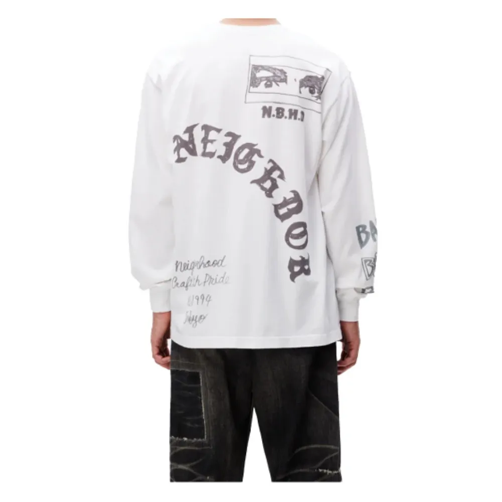 NEIGHBORHOOD  |Street Style Long Sleeves Cotton Long Sleeve T-shirt Logo