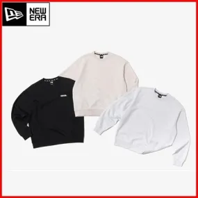 New Era  |Crew Neck Unisex Long Sleeves Plain Cotton