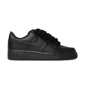 Nike Air Force 1 Low Rope Lace Black (GS)