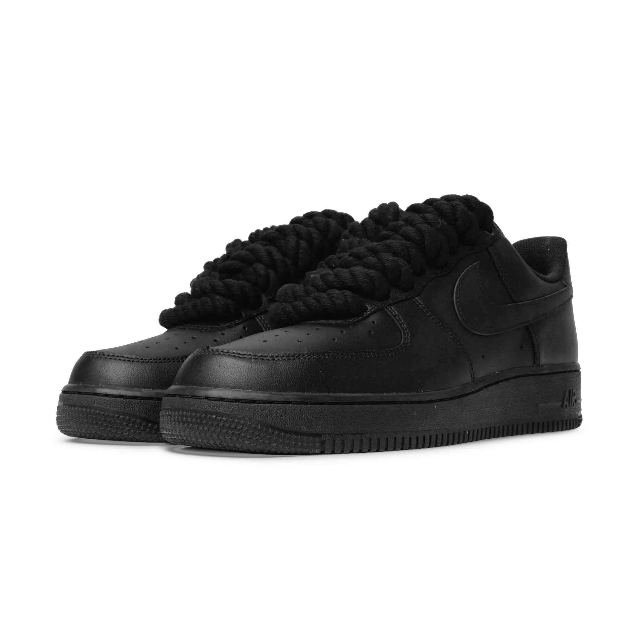 Nike Air Force 1 Low Rope Lace Black (GS)