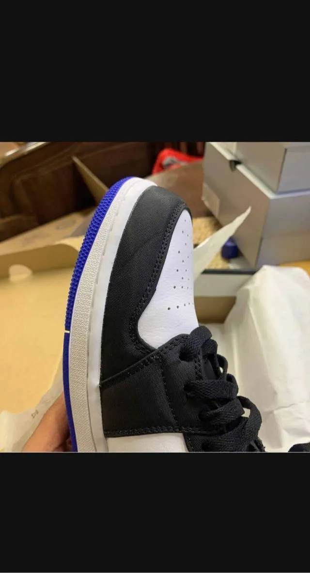 Nike air jordan 1 mid se union game royal black toe shoes