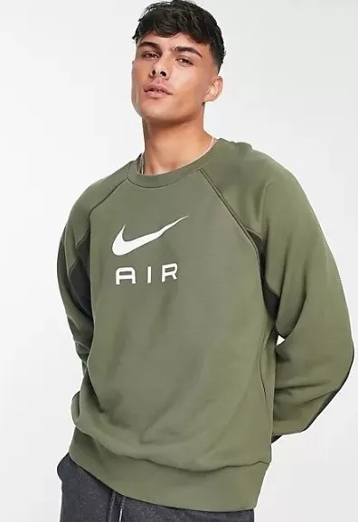 Nike  |Crew Neck Pullovers Long Sleeves Plain Cotton Logo