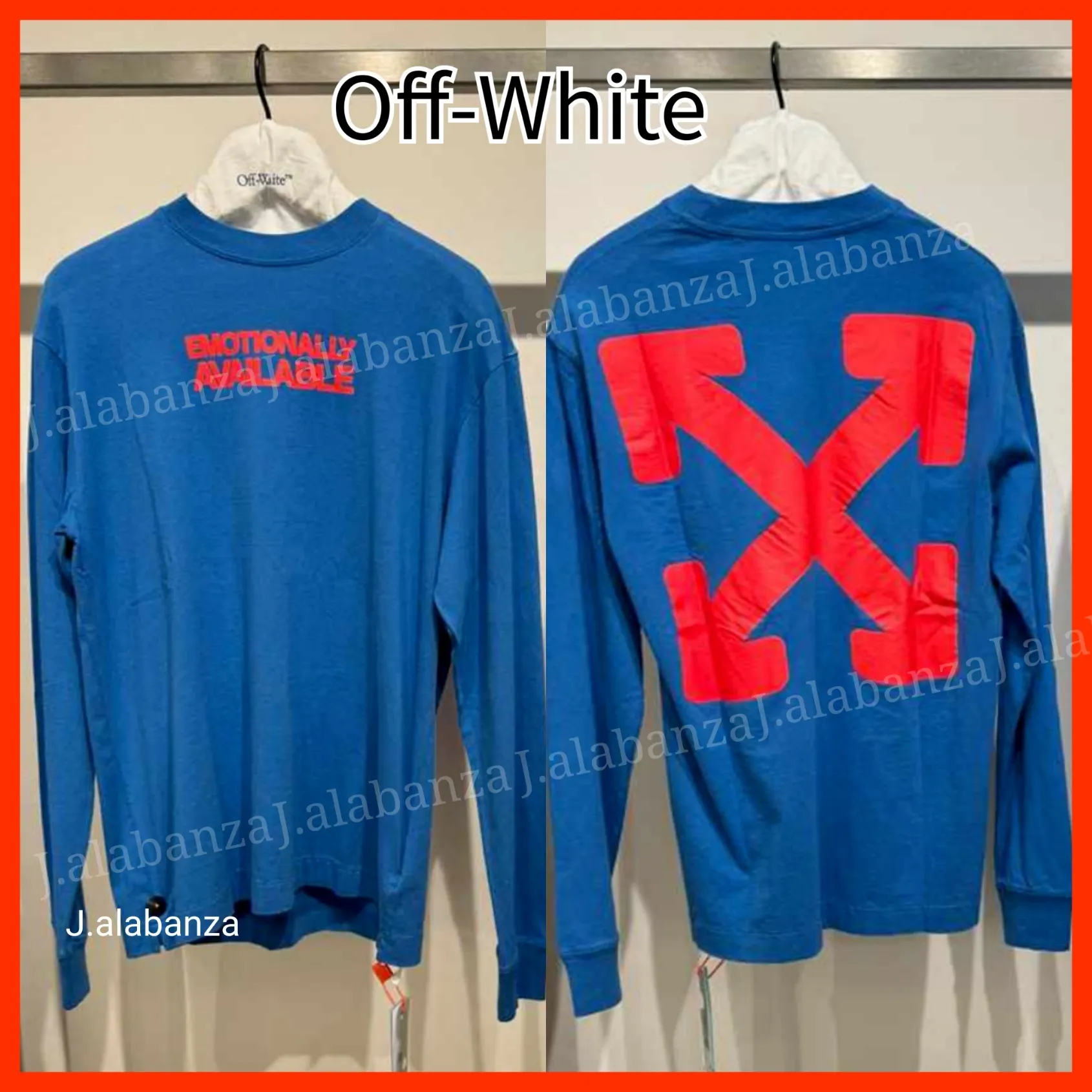 Off-White  |Street Style Long Sleeves Cotton Long Sleeve T-shirt