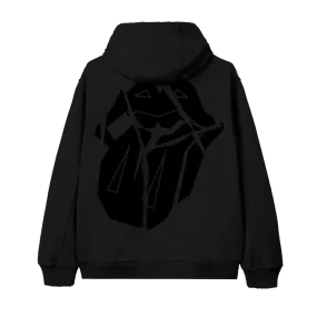 Paint It Black Gel Diamond Tongue Zip Hoodie