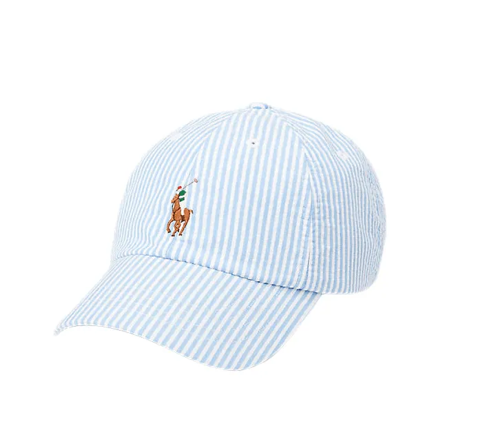 Polo Ralph Lauren - Casquette de baseball seersucker coton