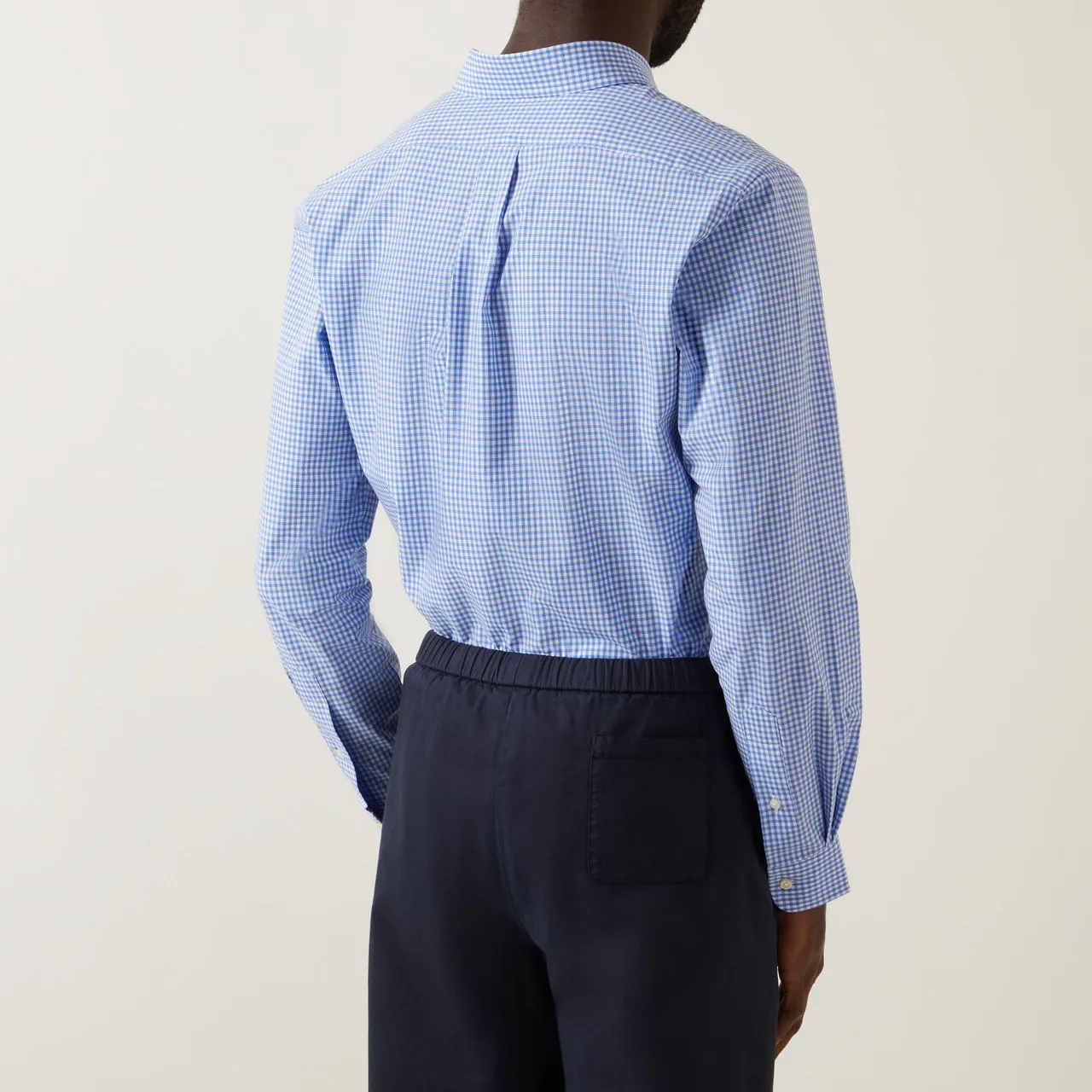 POLO RALPH LAUREN Check Single-Cuff Formal Shirt - Blue