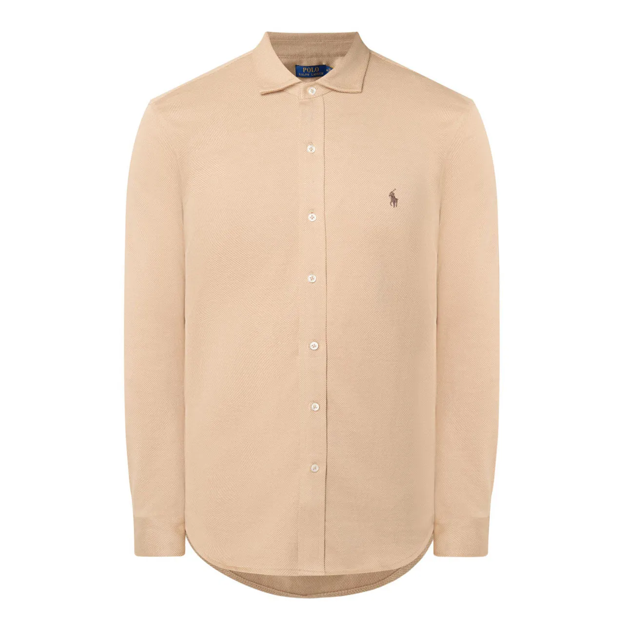 POLO RALPH LAUREN Jersey Logo Shirt - Beige