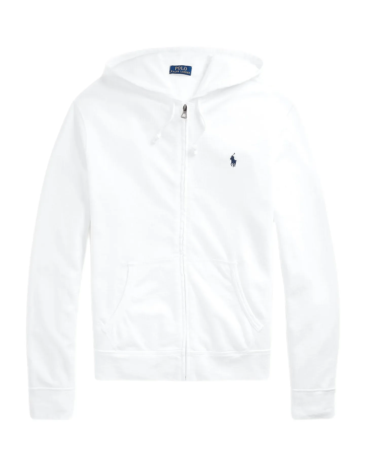 Polo Ralph Lauren - Sweat à capuche blanc en coton éponge spa