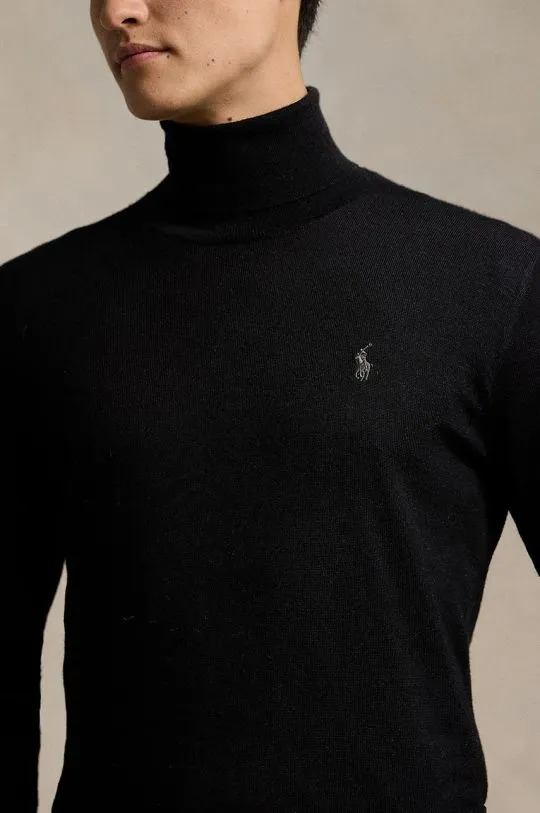 Polo Ralph Lauren woolen jumper men’s black color 710946145