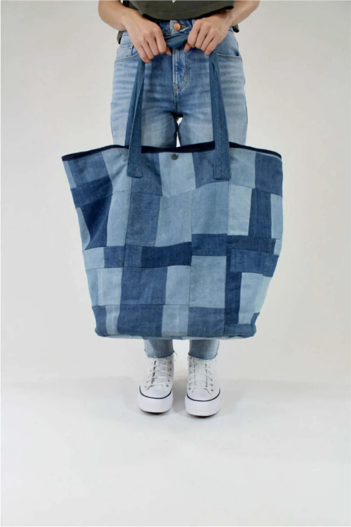 Porter Blue X People of Leisure Scrapwork Tote Bag