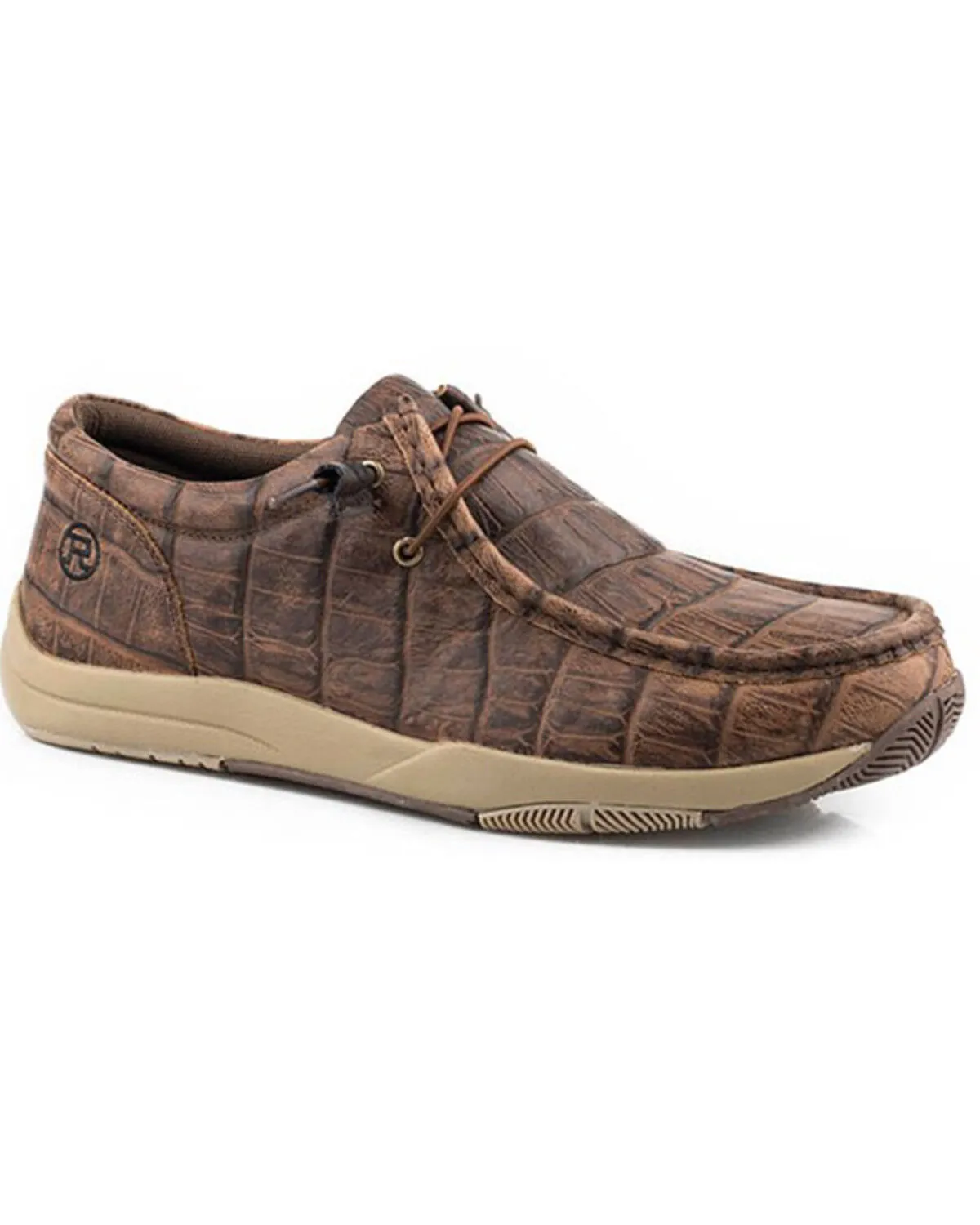 Product Name:  Roper Men's Clearcut Low Caiman Print Casual Chukka Shoes - Moc Toe