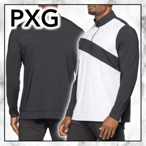 PXG  |Pullovers Nylon Bi-color Long Sleeves Logo Tops