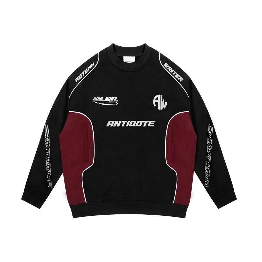 Racing Stitched Sweater