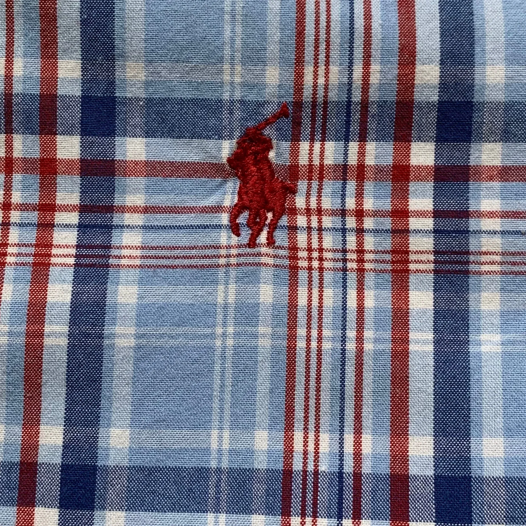 Ralph Lauren Blue And Red Check Short Sleeve Shirt: 7 Years