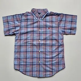 Ralph Lauren Blue And Red Check Short Sleeve Shirt: 7 Years