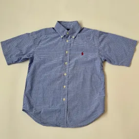 Ralph Lauren Blue And White Check Short-Sleeve Shirt: 10 Years