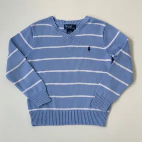 Ralph Lauren Blue And White Stripe Cotton Jumper: 5 Years