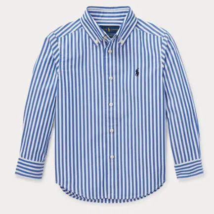 Ralph Lauren Blue And White Stripe Shirt: 4 Years