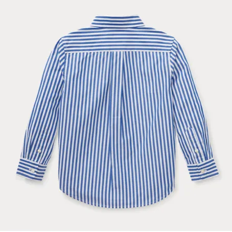 Ralph Lauren Blue And White Stripe Shirt: 4 Years