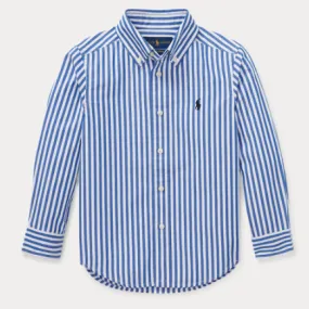 Ralph Lauren Blue And White Stripe Shirt: 4 Years