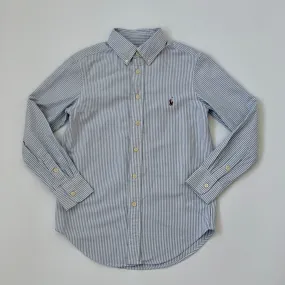 Ralph Lauren Blue And White Stripe Shirt: 8 Years