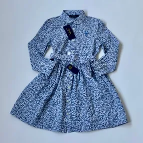 Ralph Lauren Blue Floral Shirtdress: 6 Years (Brand New)