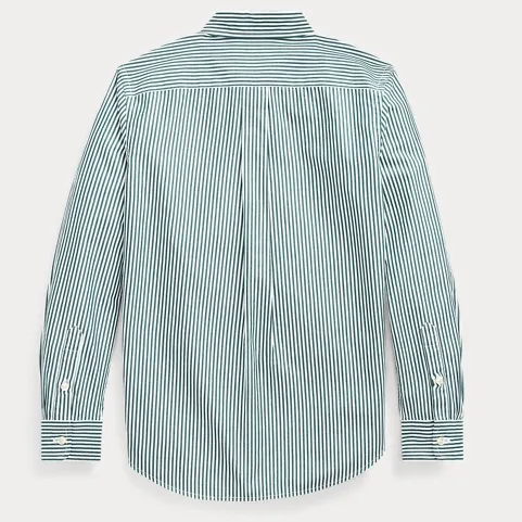 Ralph Lauren Green And White Stripe Shirt: 5 Years