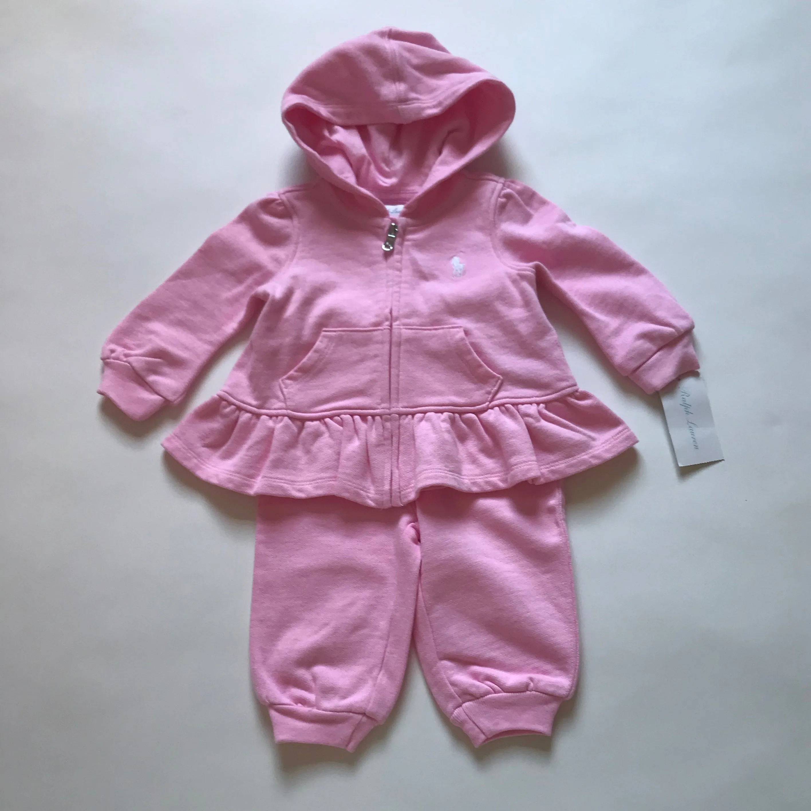 Ralph Lauren Pink Cotton Tracksuit