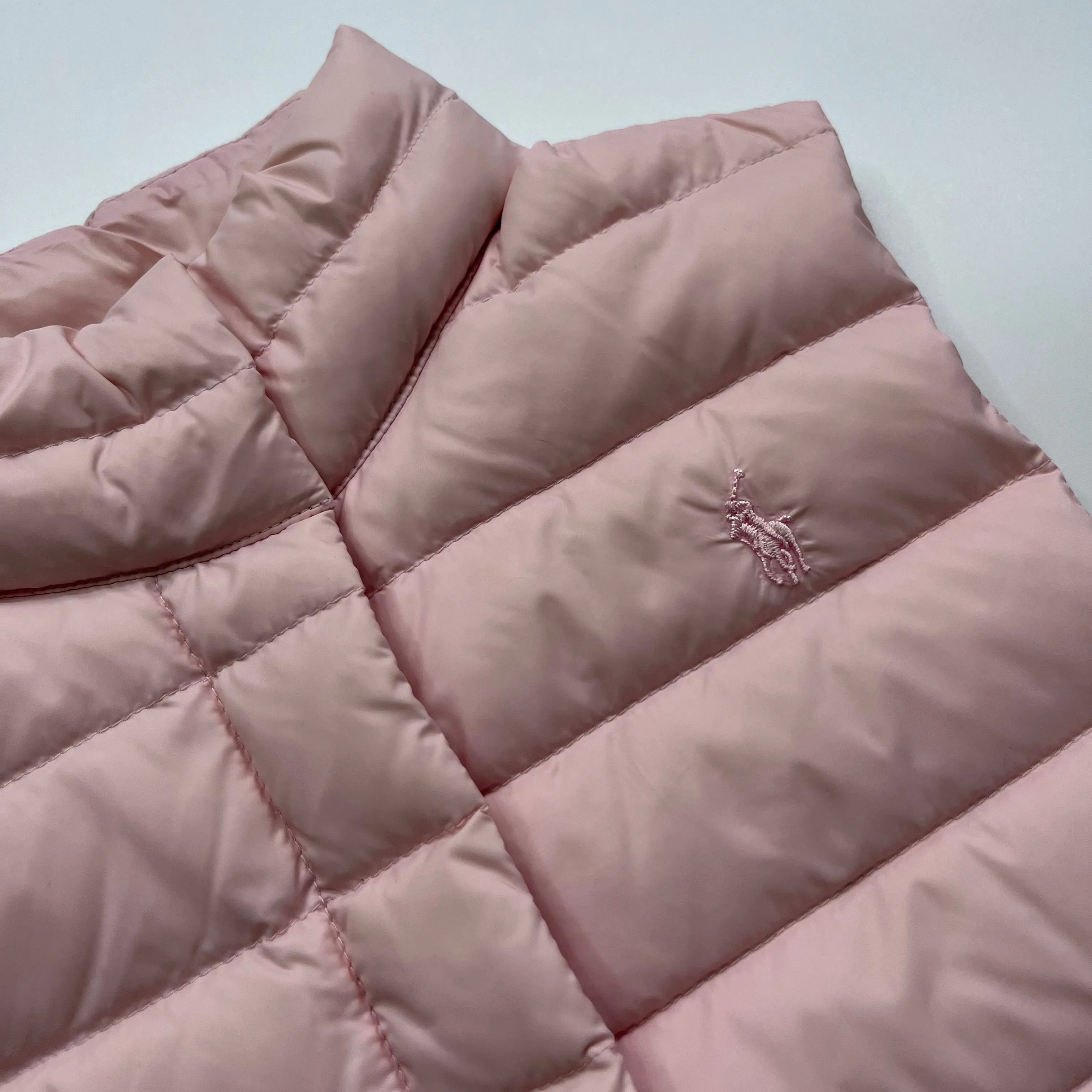 Ralph Lauren Pink Down Filled Gilet: 7 Years & 8-10 Years