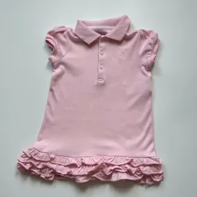 Ralph Lauren Pink Polo Dress With Ruffle Hem : 18 Months