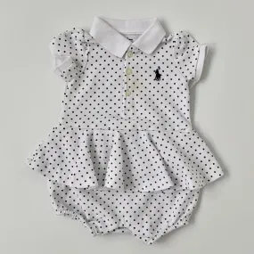 Ralph Lauren Polka Dot Romper: 6 Months