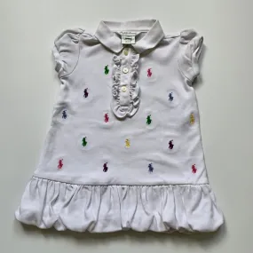 Ralph Lauren White Polo Dress : 12 Months