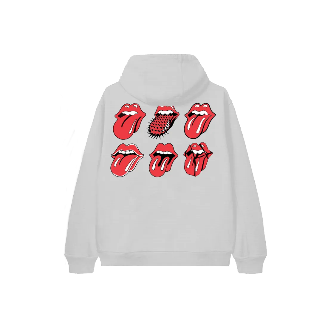 Rolling Stones Licks Ash Grey Zip Hoodie