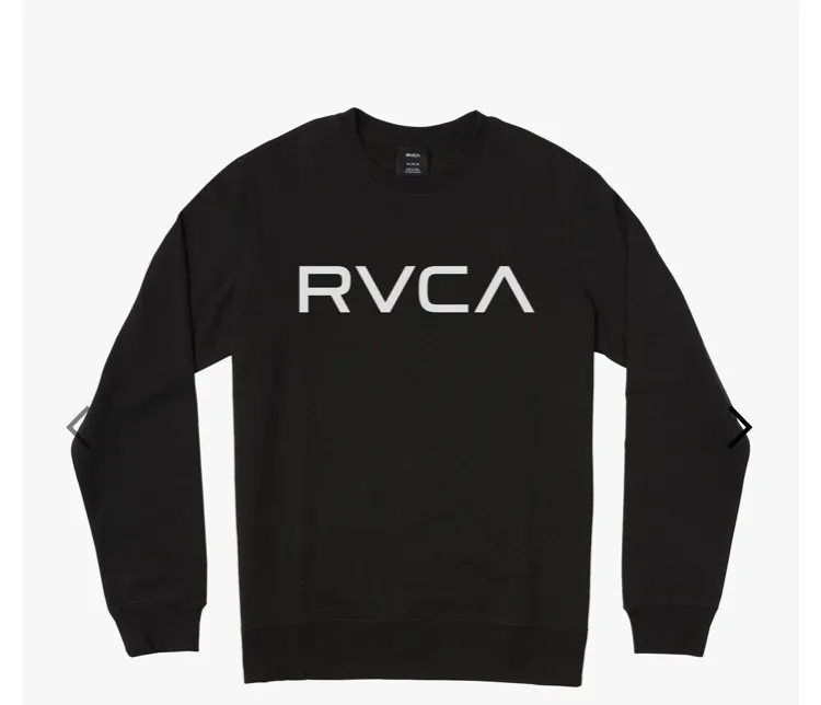 RVCA  |Crew Neck Pullovers Long Sleeves Cotton Logo Sweatshirts