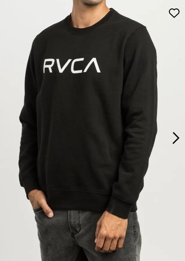 RVCA  |Crew Neck Pullovers Long Sleeves Cotton Logo Sweatshirts