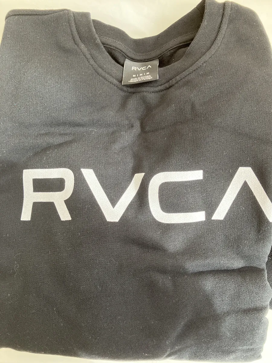 RVCA  |Crew Neck Pullovers Long Sleeves Cotton Logo Sweatshirts