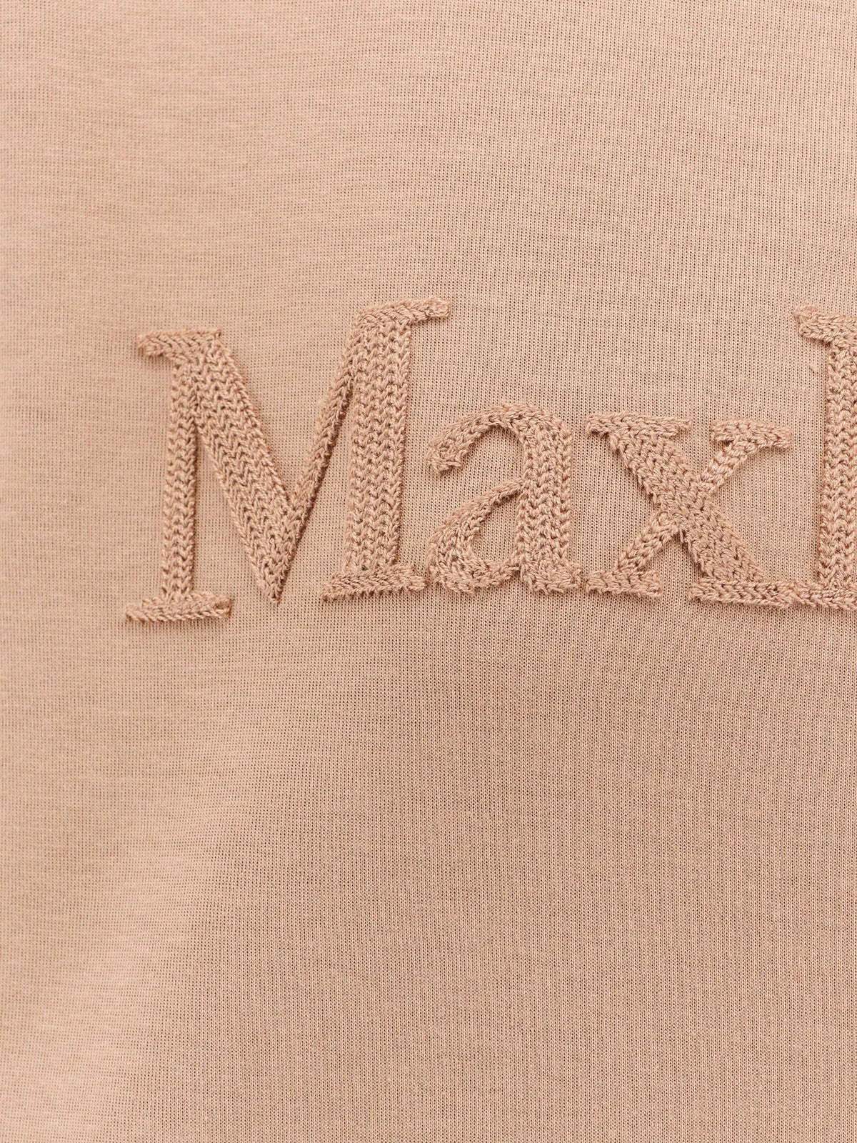 S Max Mara  |Rib Long Sleeves Plain Cotton Logo Hoodies & Sweatshirts