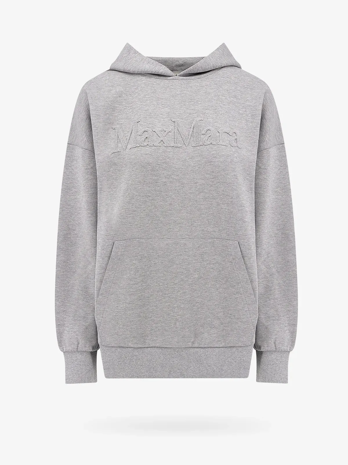 S Max Mara  |Rib Long Sleeves Plain Cotton Logo Hoodies & Sweatshirts