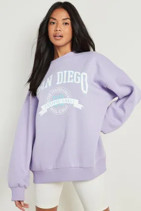 San Diego Printed Oversized Sweater