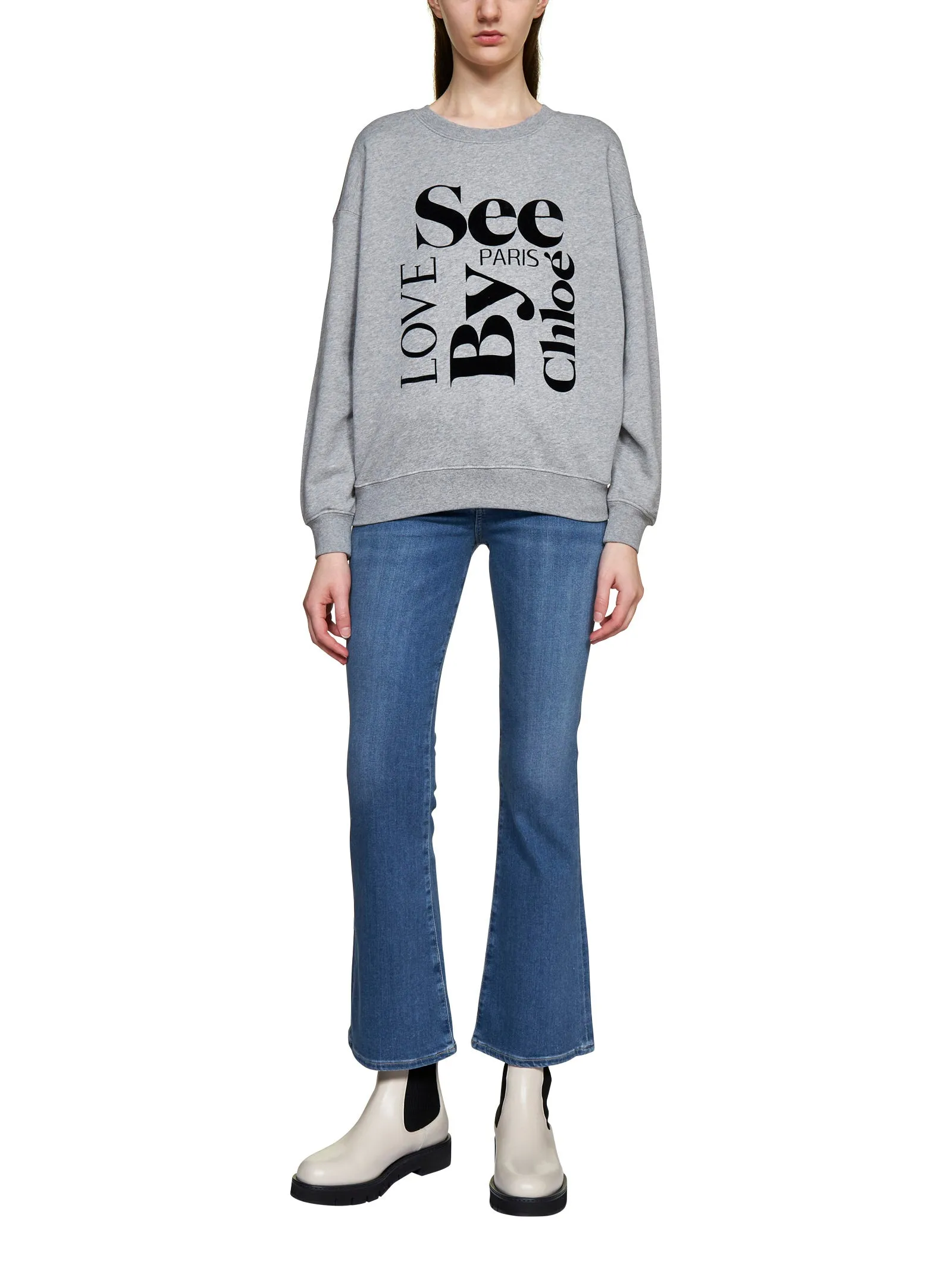 See By Chloé Logo Printed Crewneck Sweatshirt